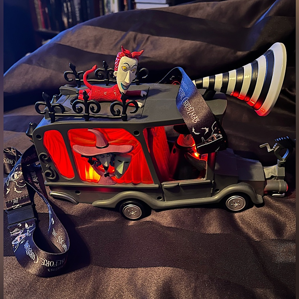 Disney Parks 2023 Nightmare Before Christmas Mayor Car Light-Up Popcorn Bucket